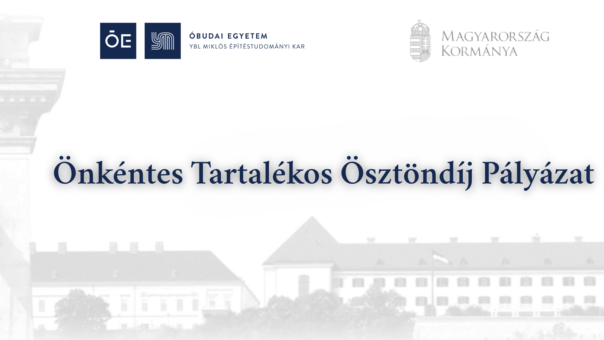 © Ybl Miklós Építéstudományi Kar